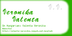 veronika valenta business card